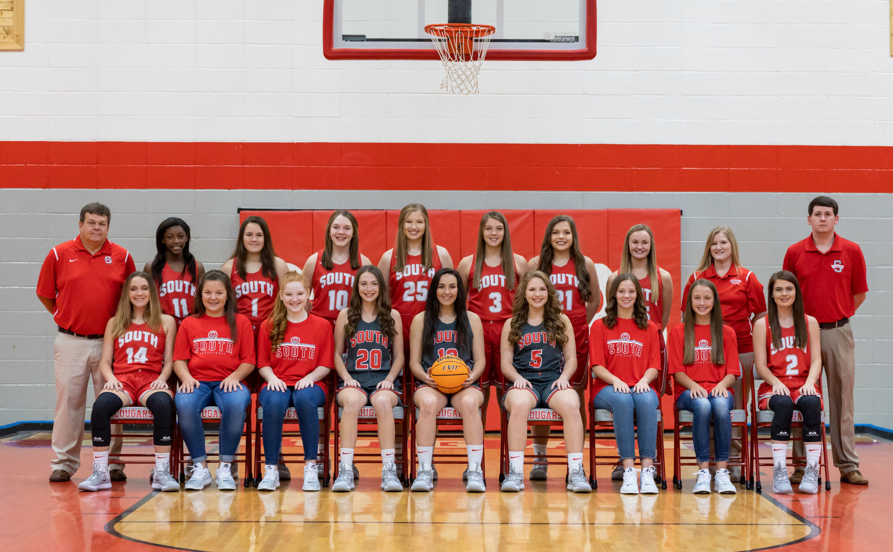 2019 South Pontotoc Lady Cougars Basketball Team